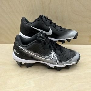 Nike Alpha Huarache 4 Keystone Black Rubber Cleats DJ6525-011 Boys Size 3Y